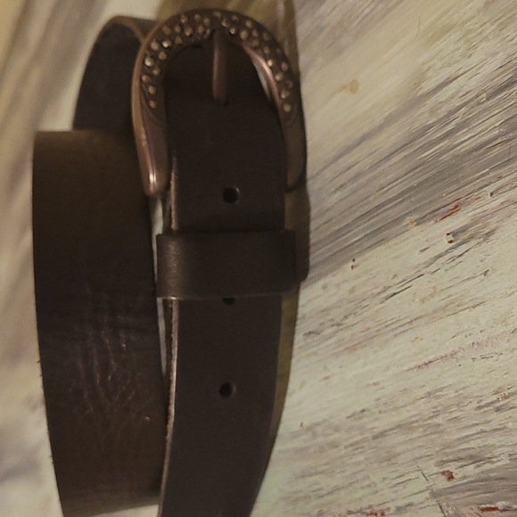 Retro Fossil leather belt - Picture 7 of 7